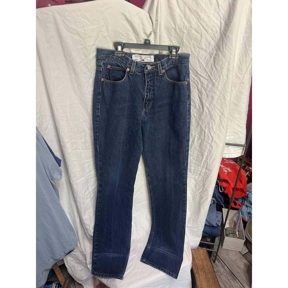 VTG Guess Jeans Women's 29 Blue Bootcut Medium Wash Denim USA Made‎ 90s Grunge